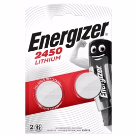 CR2450 Energizer 3V Lithium batteri 2 pak